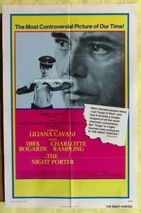 v197 NIGHT PORTER one-sheet movie poster '74 Dirk Bogarde, Rampling
