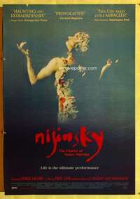 v527 NIJINSKY: THE DIARIES OF VASLAV NIJINSKY DS one-sheet movie poster '01