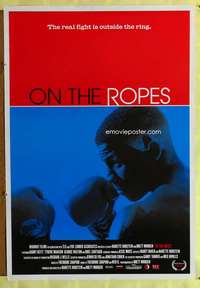 v531 ON THE ROPES one-sheet movie poster '99 cool boxing documentary!