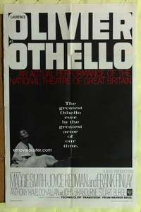 v204 OTHELLO one-sheet movie poster '66 Laurence Olivier, Shakespeare