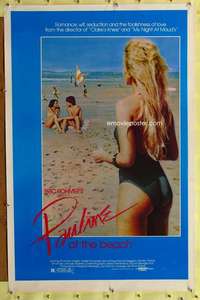 v543 PAULINE AT THE BEACH one-sheet movie poster '83 Eric Rohmer, French!