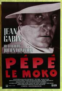 v547 PEPE LE MOKO one-sheet movie poster R2002 Jean Gabin, Julien Duvivier