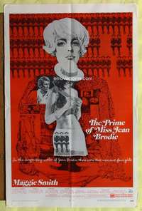 v214 PRIME OF MISS JEAN BRODIE one-sheet movie poster '69 Maggie Smith