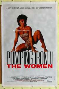v559 PUMPING IRON 2: THE WOMEN one-sheet movie poster '85 bodybuilders!