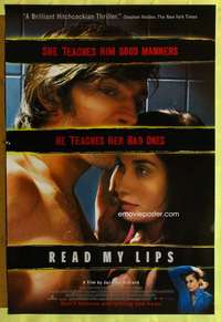 v564 READ MY LIPS one-sheet movie poster '01 Jacques Audiard, French!