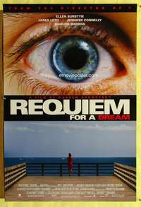 v568 REQUIEM FOR A DREAM one-sheet movie poster '00 Jared Leto, Connelly