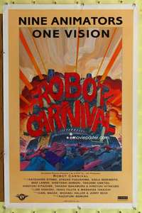 v570 ROBOT CARNIVAL one-sheet movie poster '87 cool Japanese anime!