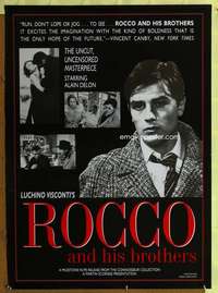 v571 ROCCO & HIS BROTHERS one-sheet movie poster R92 Luchino Visconti