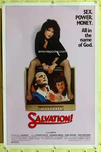 v576 SALVATION one-sheet movie poster '87 Beth B., televangelist comedy!