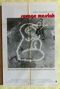 v223 SAVAGE MESSIAH one-sheet movie poster '72 Ken Russell, Henri Gaudier