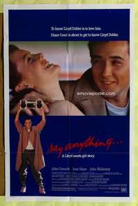 v224 SAY ANYTHING one-sheet movie poster '89 John Cusack, Cameron Crowe