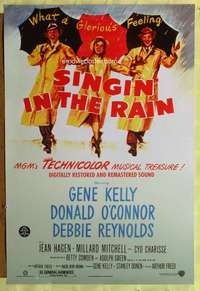 v585 SINGIN' IN THE RAIN DS one-sheet movie poster R2000 Gene Kelly classic!