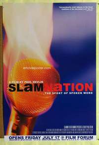 v589 SLAMNATION one-sheet movie poster '98 Paul Devlin, poetry competition!