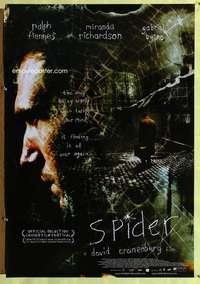 v597 SPIDER one-sheet movie poster '02 David Cronenberg, Ralph Fiennes