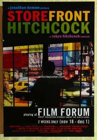 v600 STOREFRONT HITCHCOCK one-sheet movie poster '98 Jonathan Demme