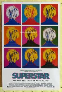 v602 SUPERSTAR: THE LIFE & TIMES OF ANDY WARHOL one-sheet movie poster '91
