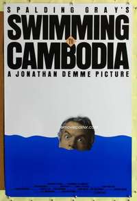 v606 SWIMMING TO CAMBODIA one-sheet movie poster '87 Spalding Gray, Demme