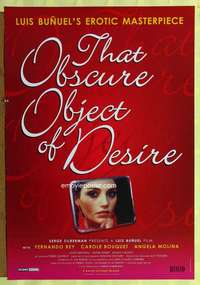 v612 THAT OBSCURE OBJECT OF DESIRE one-sheet movie poster R2001 Luis Bunuel