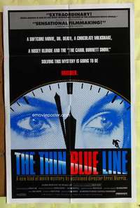 v236 THIN BLUE LINE one-sheet movie poster '88 Adams