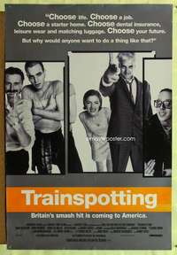 v622 TRAINSPOTTING DS one-sheet movie poster '96 Ewan McGregor, Danny Boyle