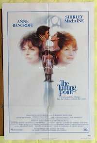 v240 TURNING POINT one-sheet movie poster '77 Shirley MacLaine, Bancroft