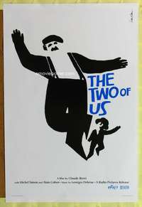 v627 TWO OF US one-sheet movie poster R05 Berri, great Saul Bass artwork!