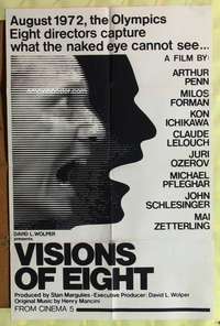 v246 VISIONS OF EIGHT one-sheet movie poster '73 Munich Germany Olympics!