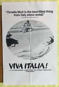 v247 VIVA ITALIA one-sheet movie poster '78 Vittorio Gassman, Italian sex!