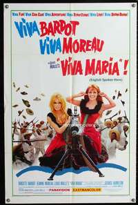 v019 VIVA MARIA one-sheet movie poster '66 Brigitte Bardot, Jeanne Moreau