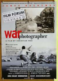 v279 WAR PHOTOGRAPHER special 17x24 movie poster '01 James Nachtwey