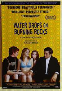 v637 WATER DROPS ON BURNING ROCKS one-sheet movie poster '00 RW Fassbinder