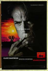 v641 WHITE HUNTER, BLACK HEART DS one-sheet movie poster '90 Clint Eastwood