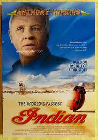 v648 WORLD'S FASTEST INDIAN DS one-sheet movie poster '05 Anthony Hopkins