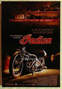 v647 WORLD'S FASTEST INDIAN one-sheet movie poster '05 Anthony Hopkins