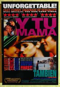v649 Y TU MAMA TAMBIEN one-sheet movie poster '01 Alfonso Cuaron