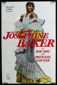 v252 ZOUZOU/PRINCESS TAM TAM one-sheet movie poster '90s Josephine Baker