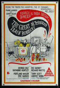 w594 GREAT ST TRINIAN'S TRAIN ROBBERY Aust 1sh movie poster '66