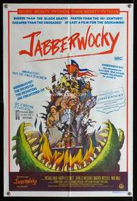 w597 JABBERWOCKY Aust 1sh movie poster '77 Terry Gilliam, Palin
