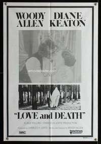 w601 LOVE & DEATH Aust 1sh movie poster 75 Woody Allen, Diane Keaton
