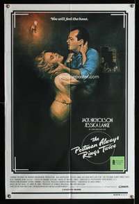 w605 POSTMAN ALWAYS RINGS TWICE Aust 1sh movie poster '81 Nicholson