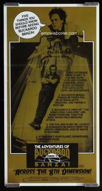 w626 ADVENTURES OF BUCKAROO BANZAI Aust daybill movie poster '84