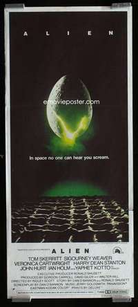 w635 ALIEN Aust daybill movie poster '79 Ridley Scott sci-fi classic