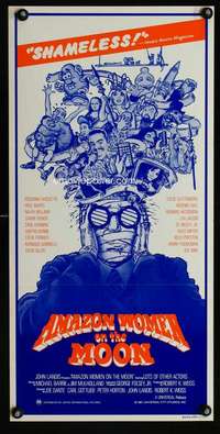 w639 AMAZON WOMEN ON THE MOON Aust daybill movie poster '87 Dante