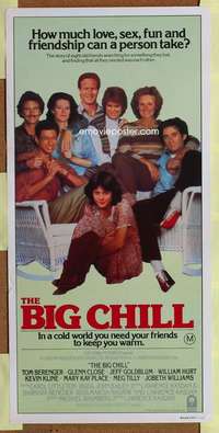w668 BIG CHILL Aust daybill movie poster '83 Lawrence Kasdan classic!