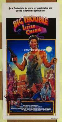 w670 BIG TROUBLE IN LITTLE CHINA Aust daybill movie poster '86 Russell