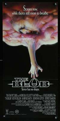 w675 BLOB Aust daybill movie poster '88 Kevin Dillon, sci-fi remake!