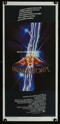 w678 BRAINSTORM Aust daybill movie poster '83 Chris Walken, Wood
