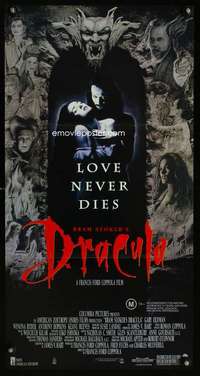 w748 DRACULA Aust daybill movie poster '92 Gary Oldman, Winona Ryder