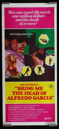 w684 BRING ME THE HEAD OF ALFREDO GARCIA Aust daybill movie poster '74