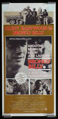 w685 BRONCO BILLY Aust daybill movie poster '80 Clint Eastwood